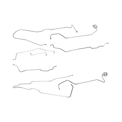 Kit de línea de freno completo platón corto eléctrico 1973-80 GMC Chevrolet C10 C1500 SS 9 piezas Foto 1 de 4