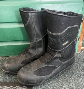 OXTAR STIVALI MOTO MOTO TAGLIA EU 44 UK 9,5 nero grigio - Foto 1 di 24