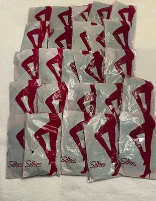 Silkies Knee Hi's 001006 Off Black 25 paquetes (3 pares) - total 75 pares NUEVO Foto 1 de 4