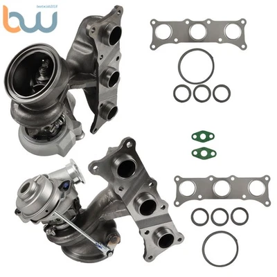 Двойные турбины для BMW 2007-2013 E90 E92 E93 335i 335is 335xi 3,0 л N54B30 TD03L4 - Изображение 1 из 4