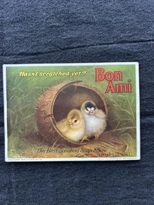 Vintage Bon Ami Chicks In Shell Advertisement Trade Card - Picture 1 of 8