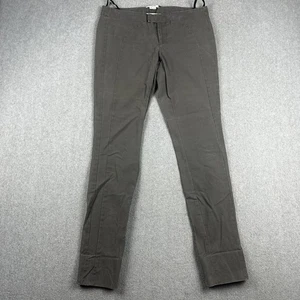 Helmut Lang Pants Womens 2 Gray Skinny Stretch Casual Trousers Slim Fit Pockets - Picture 1 of 10