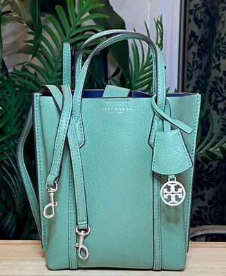 AUTHENTIC TORY BURCH Green Small Perry Handbag/Crossbody  ✺✺ - Image 1 of 4