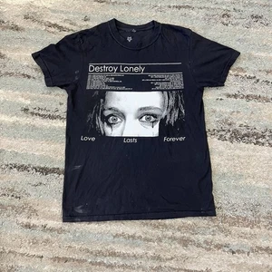 Camiseta Destroy Lonely Y2K Love Lasts Forever Tour Pequeña - RARA - Imagen 1 de 8