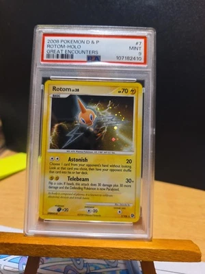 Rotom Holo 2008 Pokémon D & P GEAT ENCOUNTERS PSA MINT 9 #7 - Image 1 of 2