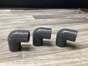 LOT OF 3 PVC Elbow, 90* Socket 1/2 " SCH-80 D-2467 #102N74 - Picture 1 of 3