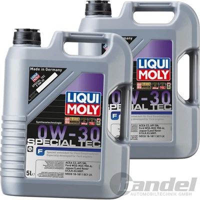 2x 5L Liqui Moly Special Tec F 0W30 Aceite Apto para Api Sn Ford WSS-M2C 950A - Imagen 1 de 4