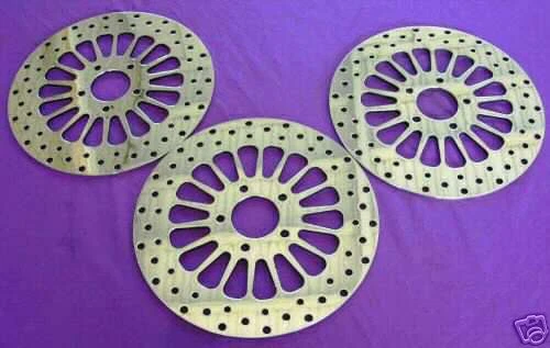 84'-99' NEW SS HARLEY 11.5" HD BRAKE ROTORS 4 CHOPPER-2 FRONTS & 1 REAR - Image 1 of 1