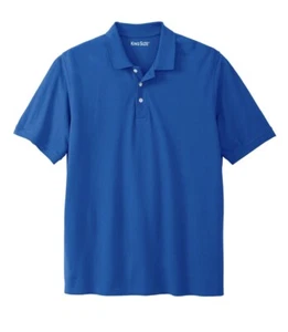 King Size Royal Blue Polo Shirt 3 Button Size 3 XL Big - Picture 1 of 9