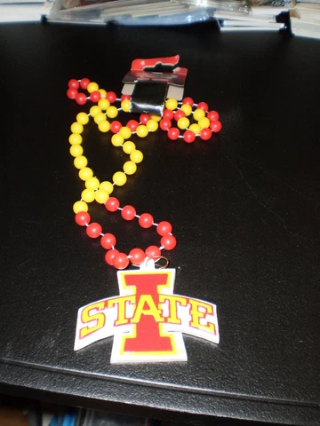 Iowa State Cyclones Sports Beads With Logo Emblem Free Shipping Cover
