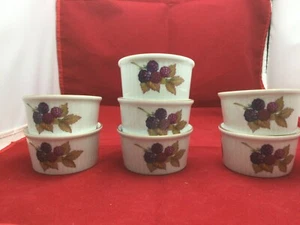 Royal Worcester Evesham Gold Small Baking Bowls Set of 7 - Picture 1 of 7