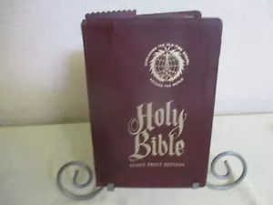 1973 Holy Bible Old / New Testaments King James Version Giant Print Illustrated - Picture 1 of 6