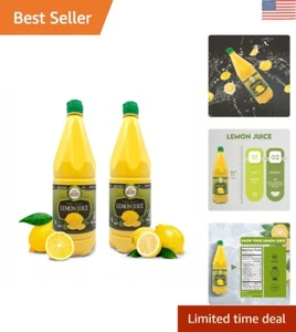 2-Pack 100% Freshly Squeezed Lemon Juice - Not From Concentrate, Kosher Certi... - Picture 1 of 11