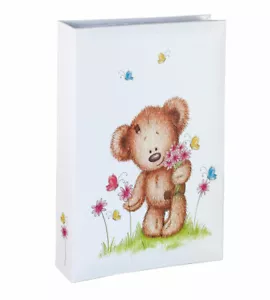 Baby Bear Flower Fotoalbum für 300 Fotos in 10x15 cm Kinder Memoalbum Foto Album - Bild 1 von 5