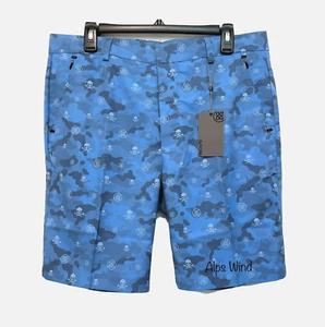 G/Fore Men's G4 Camouflage Camo Skulls And T’s Golf Shorts Size 34 or 35 NWT - Picture 1 of 10