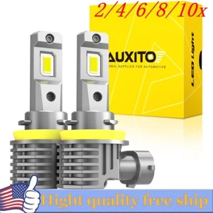 H11 CSP LED Headlight Kit High Low Beam Bulb Brighter 6500K White 60000LM 2/4X - Picture 1 of 22