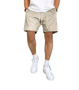Casual Men's Flat Front Shorts with Pockets, Relaxed Fit, TrendiChique - Picture 1 of 22