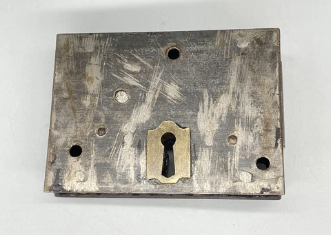Vintage Antique  Rim Lock Door Lock No Key Cover