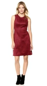 Vestido de gamuza de buceo Adrianna Papell para mujer sin mangas ajustado y acampanado rojo granate 14 - Imagen 1 de 5