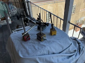 LOT of FOUR ENCOs MFG NO. 300 MAGNETIC INDICATOR HOLDERs AND MITUTOYO Others - Picture 1 of 15