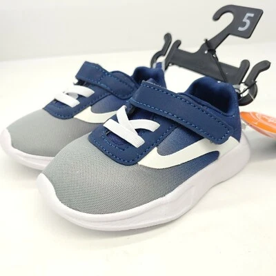 Wonder Nation Blue/Gray Athletic Sneaker Baby Boys Size 5 Lightweight Foam Sole - Image 1 of 4