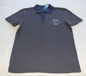 Ford Genuine Parts Mens Charcoal Embroidered Short Sleeve Polo Shirt Size S New - Picture 1 of 2