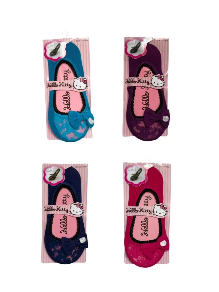 Calcetines Sanrio Hello Kitty Kawaii Lazo de Encaje No Show Foto 1 de 1