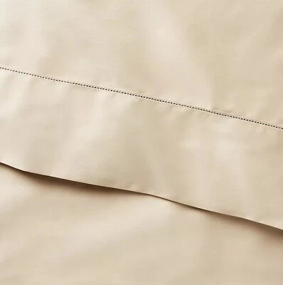 Ralph Lauren Orgánico 624 Hilos Cuenta Satén Rey Hoja Plana Arena Costera $200 Foto 1 de 3