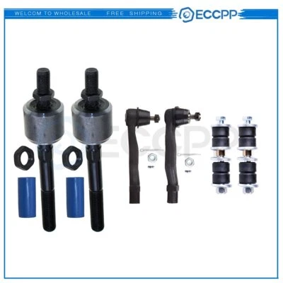 6pcs Suspension kit Sway Bar Link Tie Rod End For 1988-1991 Honda Civic CRX - Image 1 of 4