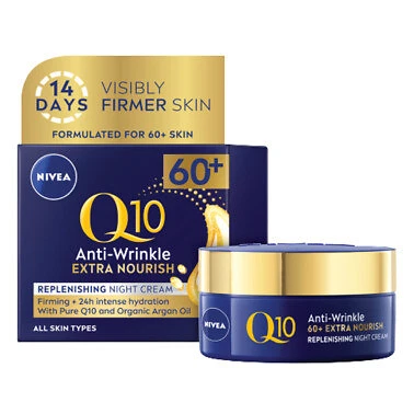 NIVEA Q10 Anti-Wrinkle + Replenishing Mature Night Cream 50mL - image 1 of 4