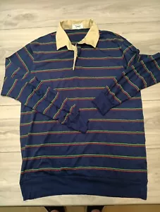 Vintage The Fox Collection Long Sleeve Shirt Men’s Large Striped Jc Penny's L - Picture 1 of 19