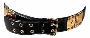 Autentica cintura in pelle nera Miu Miu taglia 95 - Foto 1 di 9