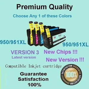 Any 1 950/951XL Cartridg for OFFICEJET PRO 8100 8600 8600 PLUS 8610 8620 8630 V3 - Picture 1 of 5