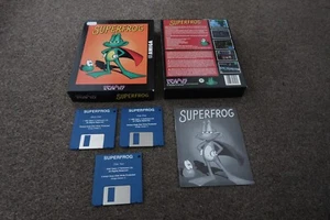 Superfrog By Team 17 ~ Original Boxed Amiga Game VGC - Afbeelding 1 van 8