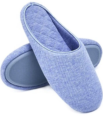 Zapatillas CHARTER CLUB Pointelle punta cerrada espuma viscoelástica talla XL 11-12 azul Foto 1 de 4