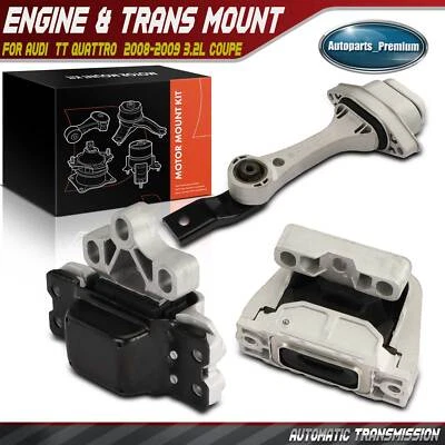 2x Engine Motor & Transmission Mount for Audi  TT Quattro  2008-2009 3.2L Coupe - Image 1 of 4