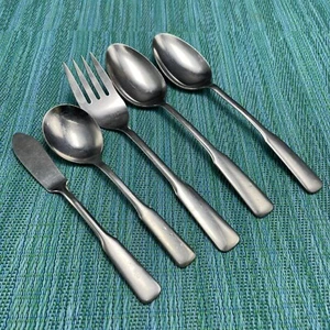 5 Oneida Ltd FRIENDSHIP Stainless Serving Pcs Wm A Rogers Spoon Meat Fork Sugar+ - Bild 1 von 5