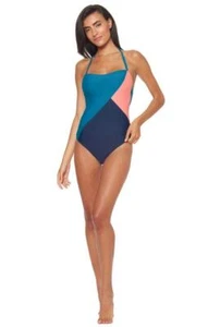 $98 Jessica Simpson One-Piece Bandeau Bathingsuit Chop & Change Size Small - Picture 1 of 4