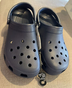 Crocs Classic Clog Authentic Shoe Style 10001-410 Mens Navy NEW WITH TAGS!