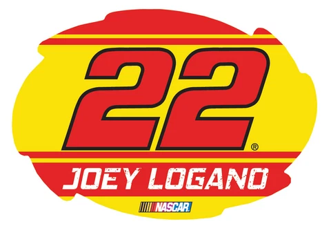 NASCAR #22 Joey Logano 5"x6" Swirl w/ Stripe Design Magnet-NEW for 2016! Cover