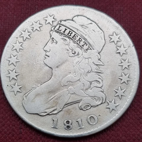 1810 Capped Bust Half Dollar 50c Better Grade #60154 Cover