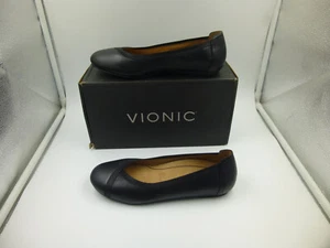 New Vionic Women's Size 7 Caroll Black Ballet Flats / Prompt Shipping - Picture 1 of 6