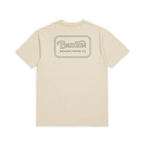 BRIXTON GRADE S/S STANDARD TEE SHIRT VANILLA - Picture 1 of 2