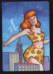 PRINT Super Friends - Giganta #1 Sketchkarte Limited Ed. 13er Set ACEO - Bild 1 von 3