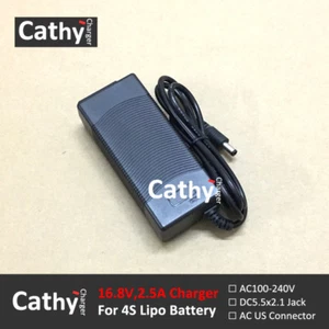 Cargador inteligente de batería de iones de litio LiMn2O4 Lipo de 16,8 V2,5 A EE. UU. con enchufe de 5,5 * 2,1 CC - Imagen 1 de 6
