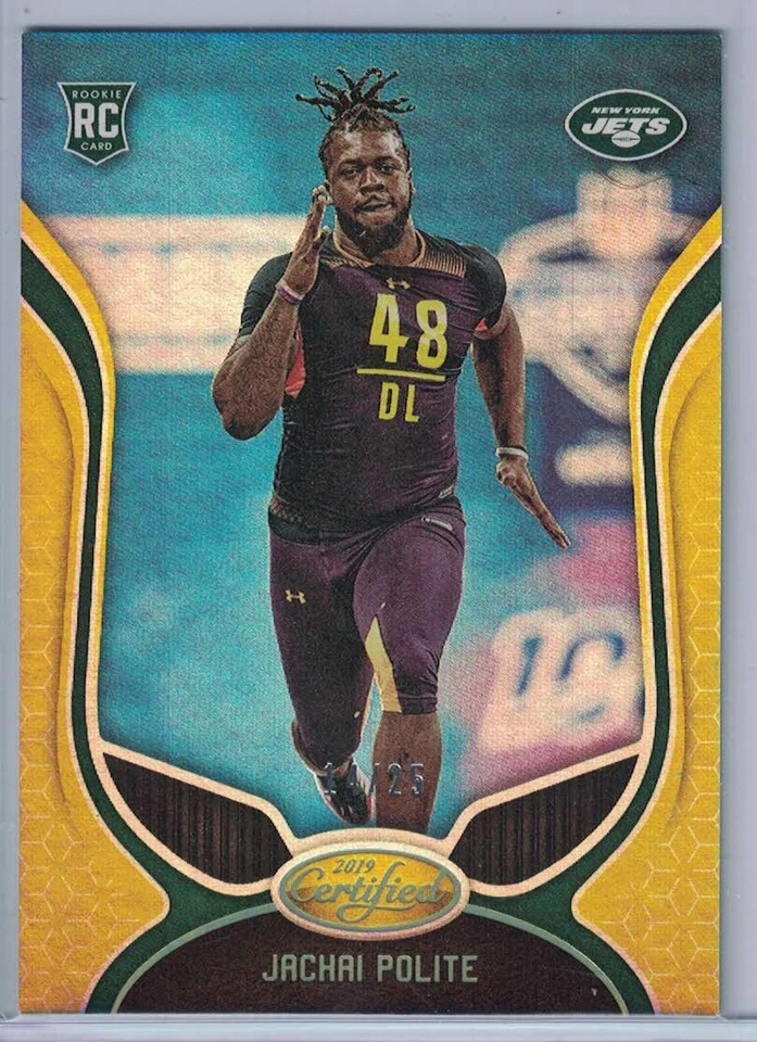 2019 CERTIFIED MIRROR GOLD #186 JACHAI POLITE #14/25 - Image 1 of 1