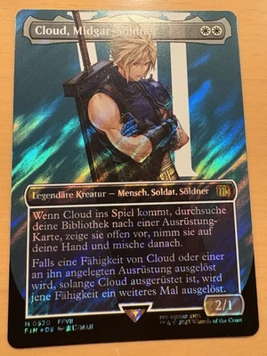 SURGE FOIL Cloud Midgar Mercenary Magic Karte MtG Final Fantasy Midgar-Söldner - Bild 1 von 2