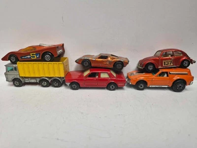 Lot of 6 early Matchbox Superfast: Ford Cortina DAF VW Ford GT Hairy Vantastic C - Image 1 of 4