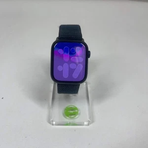 GPS Only Apple Watch Series 9 45MM Black Aluminum Blue Sport Loop MR9C3LL/A - Picture 1 of 5