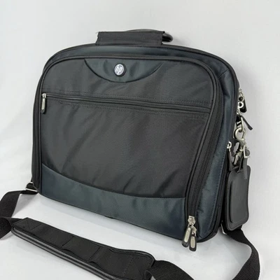 Estuche de transporte para computadora portátil HP negro mensajero bolsa correa ajustable almohadilla Foto 1 de 4